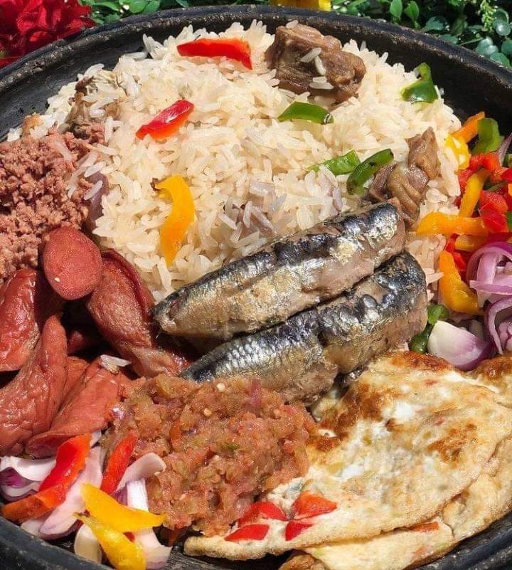 White rice and stew