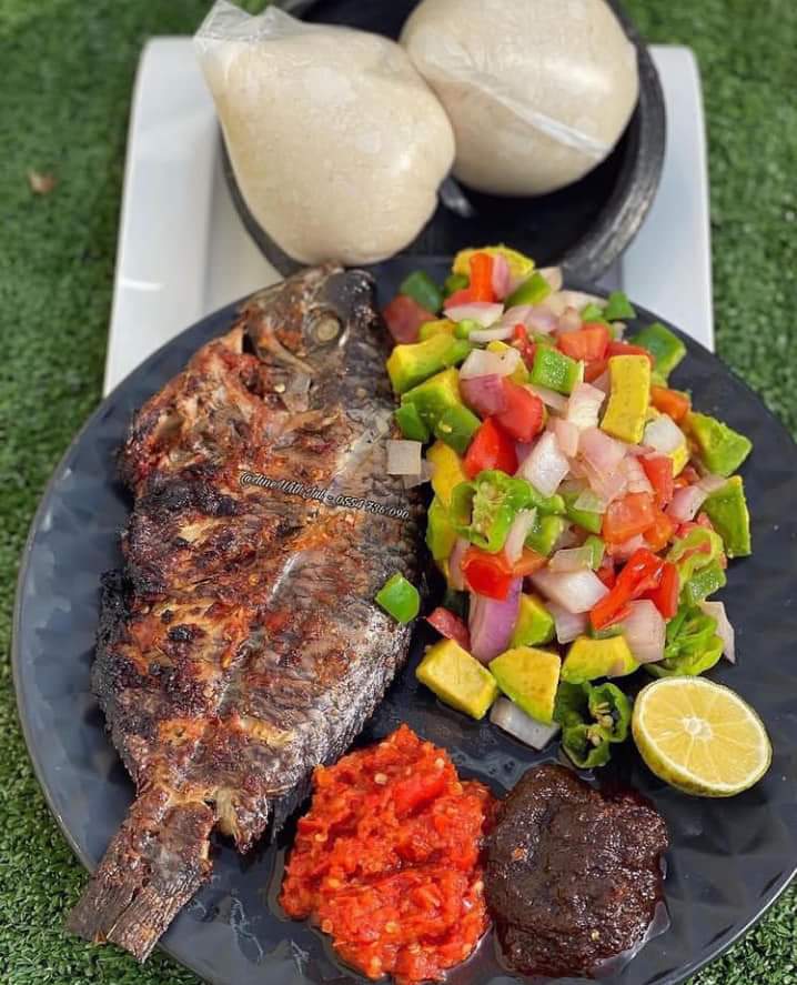 Banku and tilapia